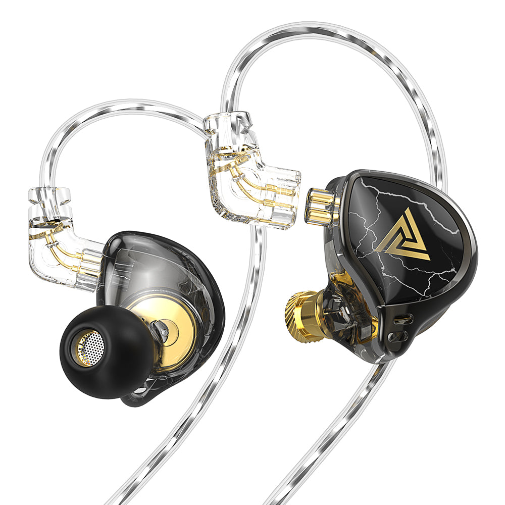 QKZ x HBB 10mm Titanium-Coated Diaphragm HiFi In Ear Monitor Earphones