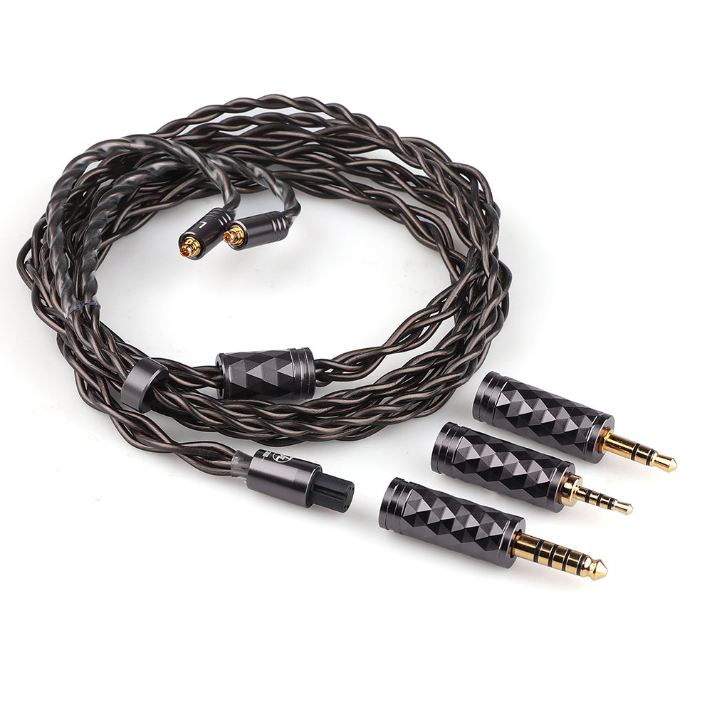 7HZ Bohea 28AWG OCC+Single Crystal Silver Cable